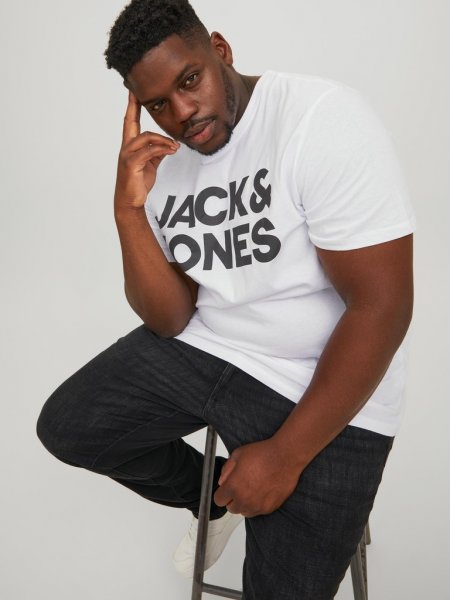 T-shirt Corp LOGO 505 Vit/big print