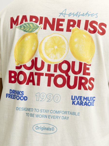 T-shirt RIVIERA VINTAGE Antique White