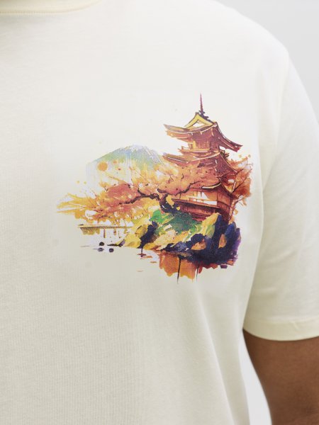 T-shirt BIG JAPAN Antique White