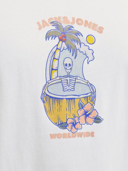 T-shirt CASSIS SKULL Bright White