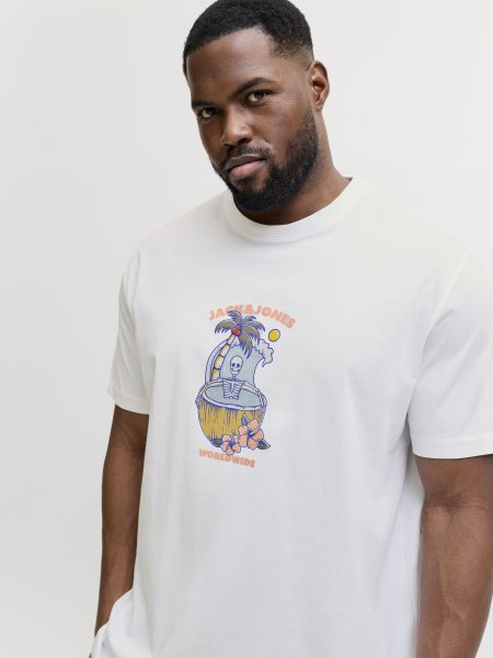 T-shirt CASSIS SKULL Bright White