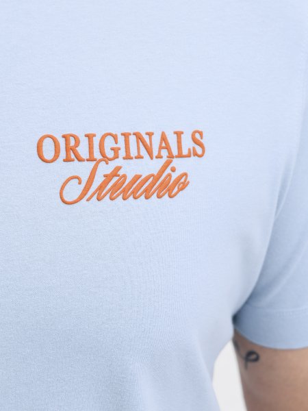 T-shirt NORREBRO TYPO Cashmere Blue