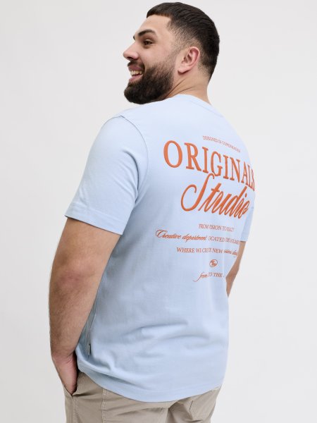 T-shirt NORREBRO TYPO Cashmere Blue