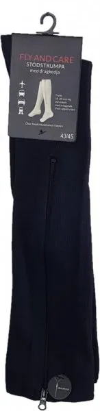 Stödstrumpa/stödstrumpor med dragkedja