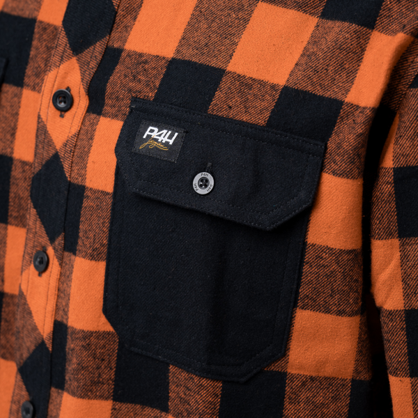 Vildmarksskjorta flanell P4H Orange