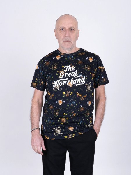 T-shirt Norrland Wordmark Landskap Svart