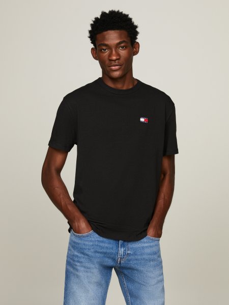 T-shirt TOMMY Reg badge Svart