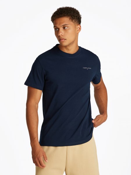 T-shirt TOMMY Linear chest Dark Night Navy