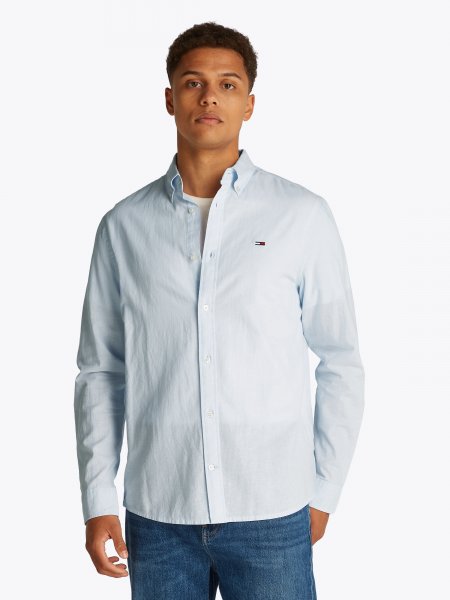 Linneskjorta TOMMY JEANS Sweet Blue