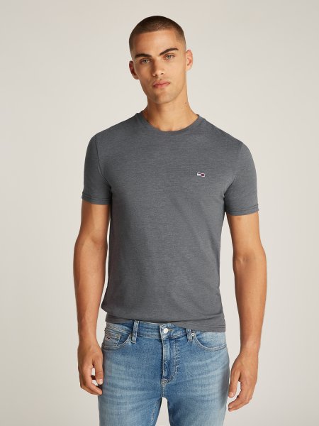 T-shirt TOMMY XSLIM Washed Black Heather