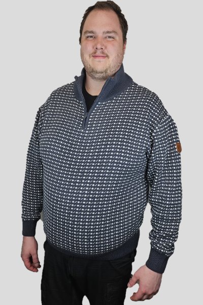 Stickad tröja WINDSTOPPER Marine